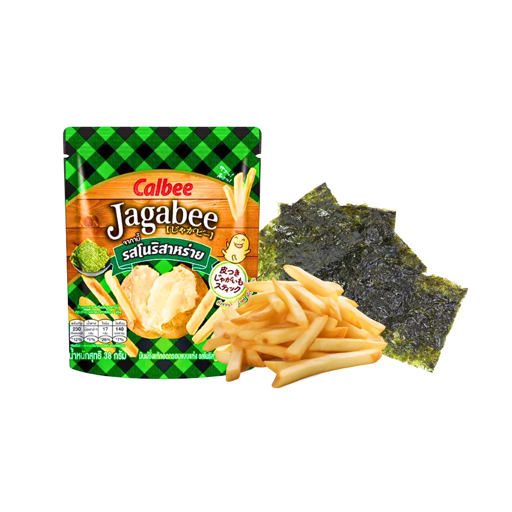 Snack khoai tây Jagabee vị rong biển gói 38g (I0020734)