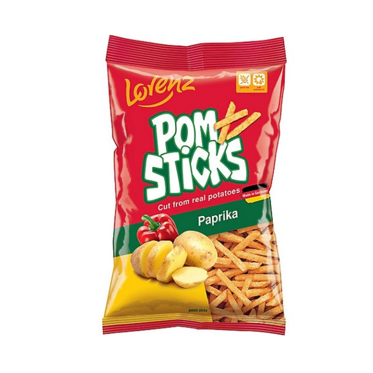Snack khoai tây Pomsticks Lorenz vị ớt 70 g (I0015837)