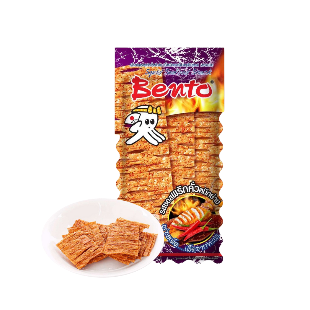 Snack mực hải sản Bento vị Mực nướng sốt ớt gói 18 g