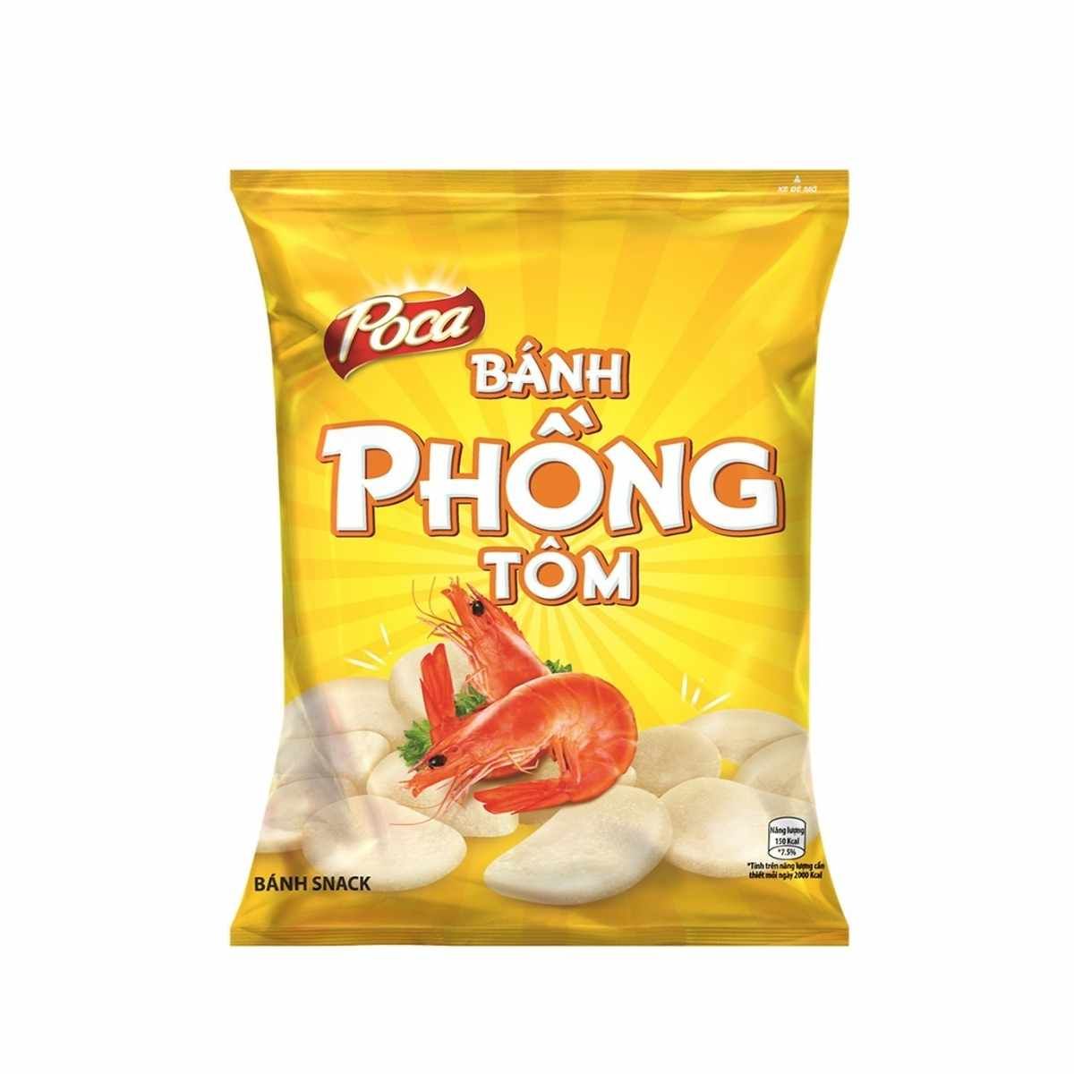 Snack Poca phồng tôm gói 60 g