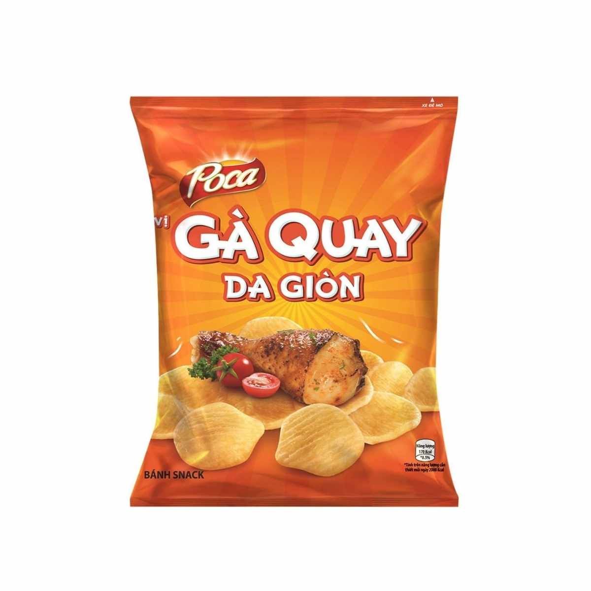 Snack Poca vị gà quay da giòn gói 60 g