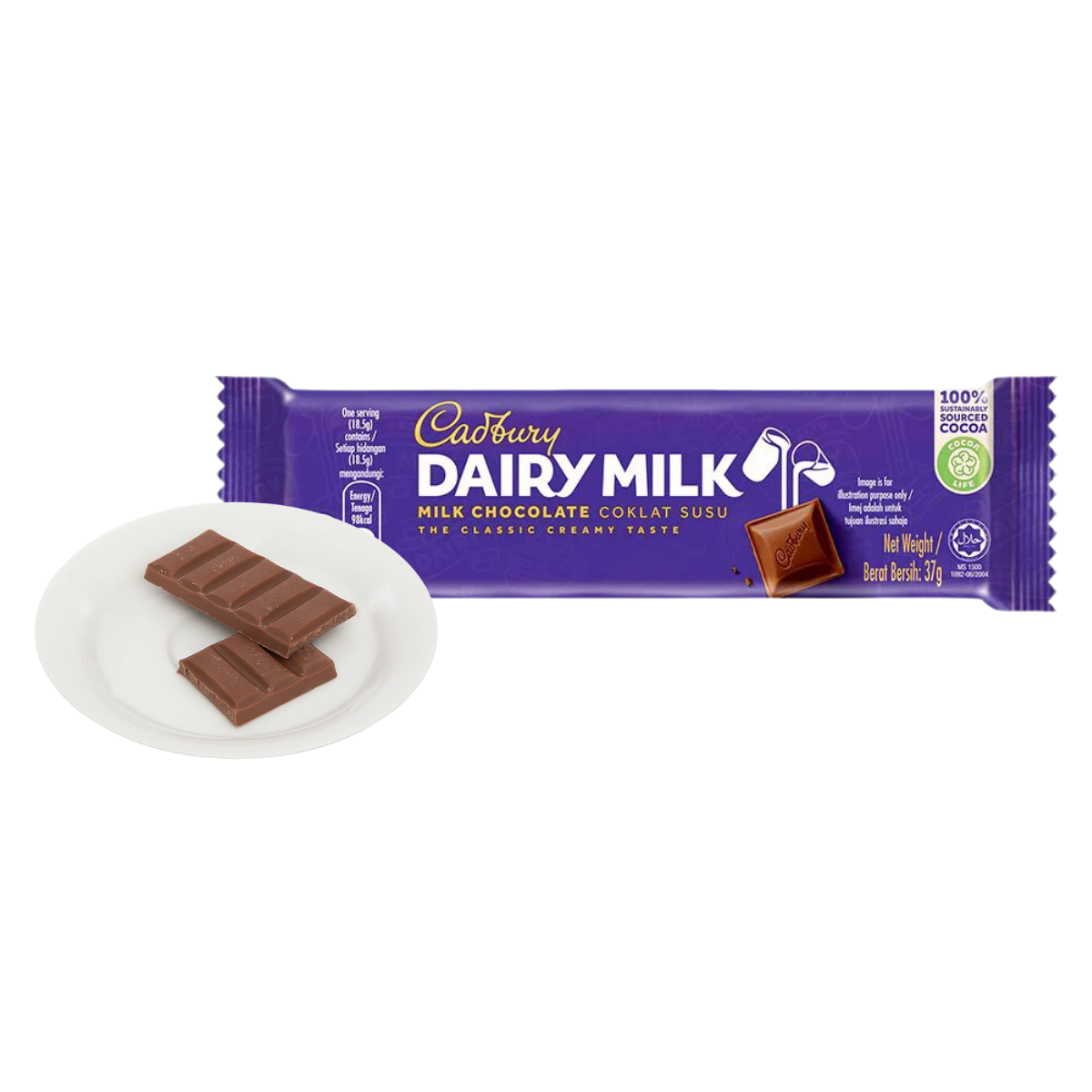 Socola sữa Cadbury Dairy Milk 37 g (I0015957)