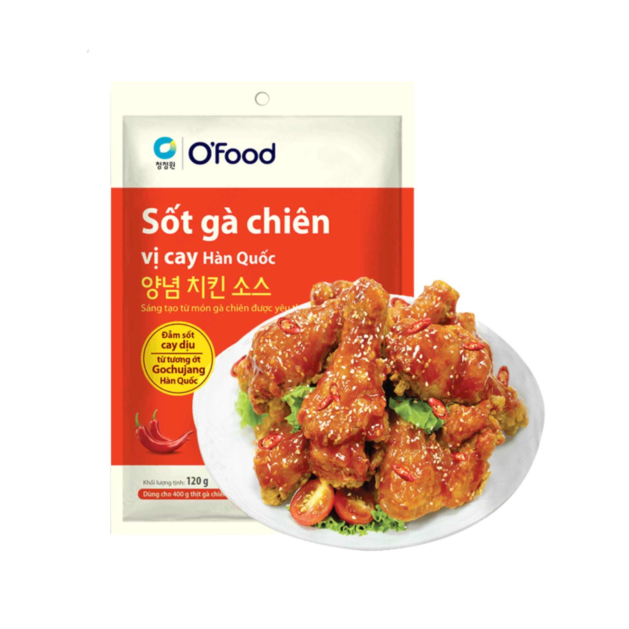 Sốt gà chiên vị cay O‘food