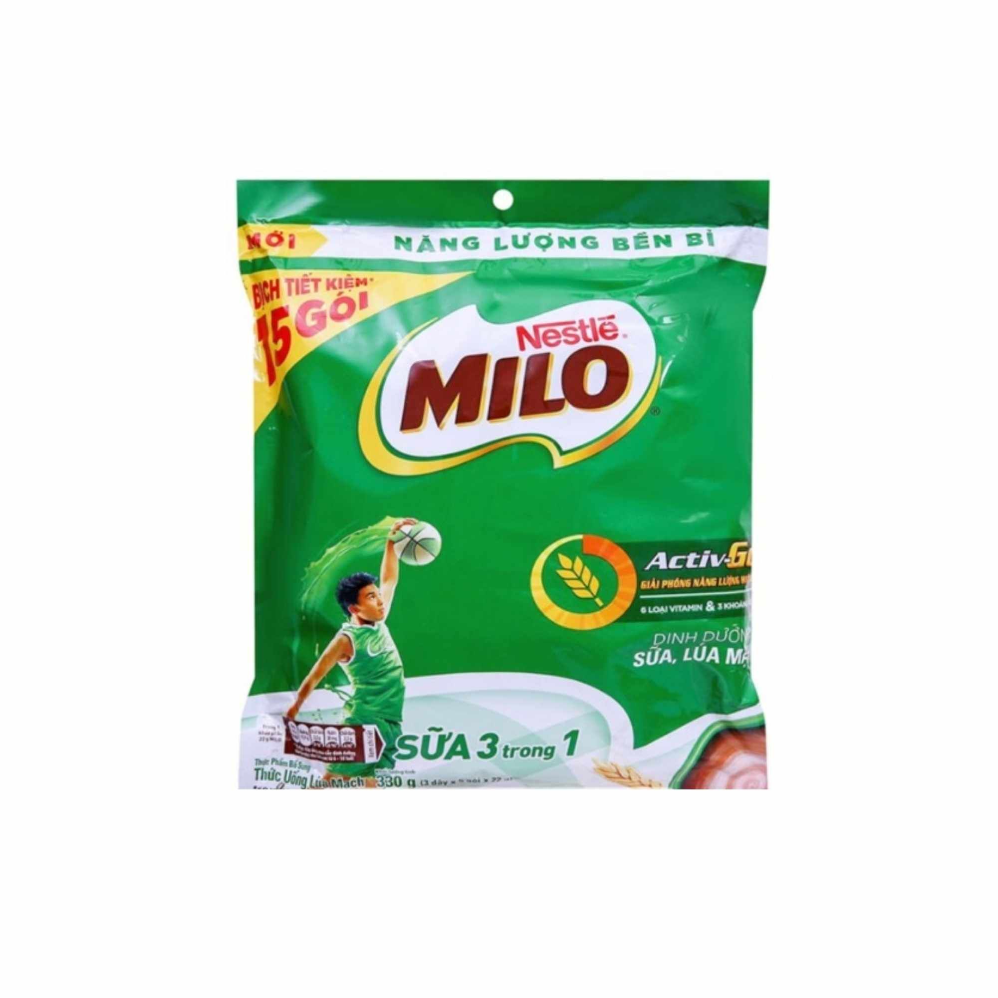 Sữa bột Milo 3in1 túi 330 g