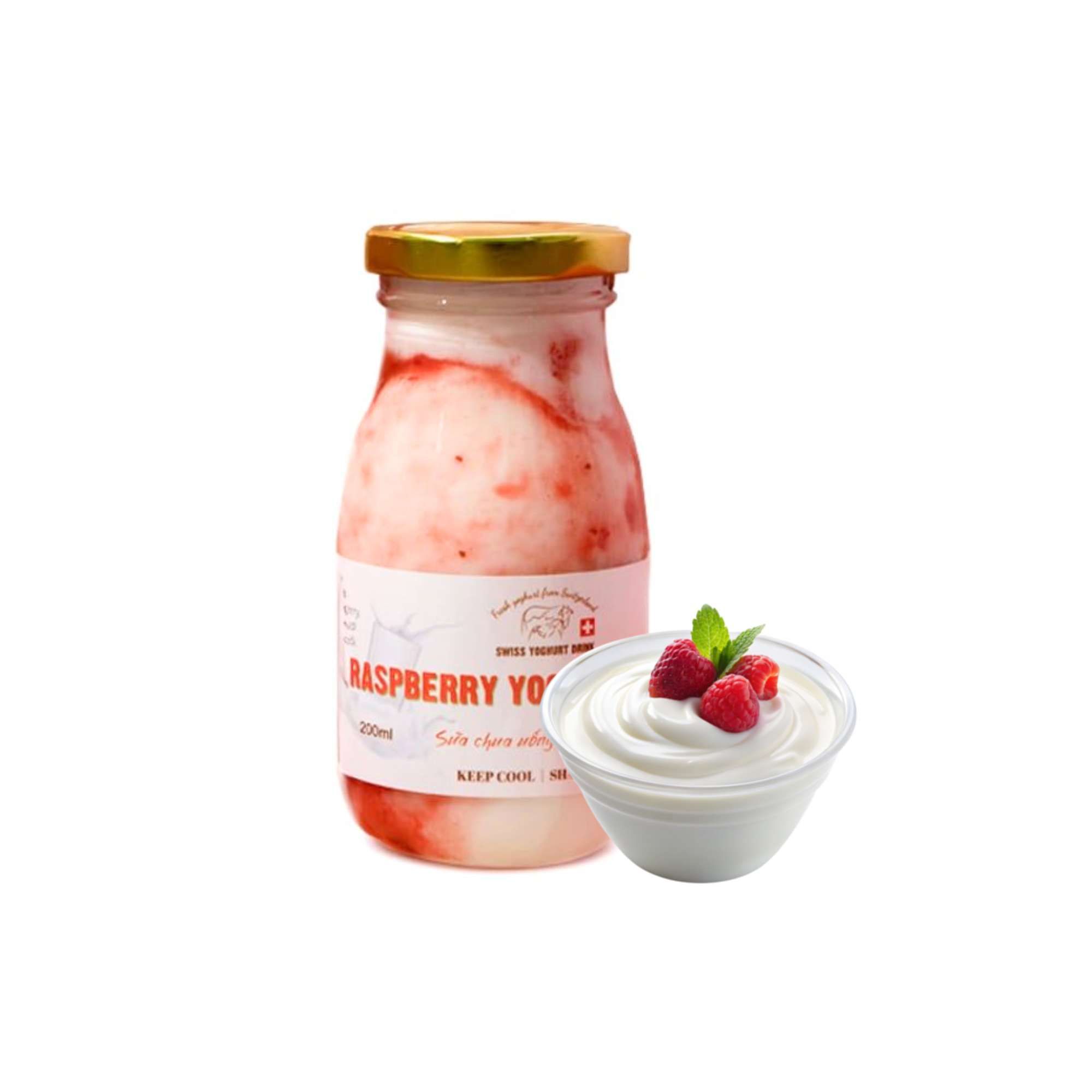 Sữa chua mâm xôi Swiss Yoghurt 200ML (I0020565)