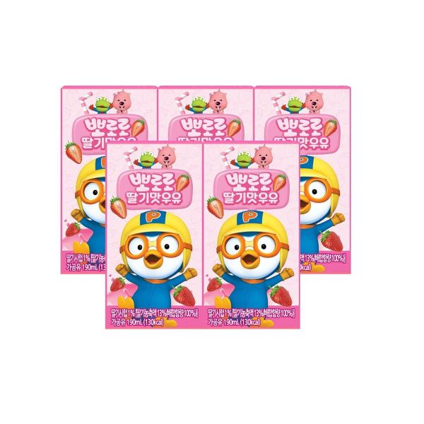 Sữa dâu dinh dưỡng Pororo 3*190 ml (I0012421)