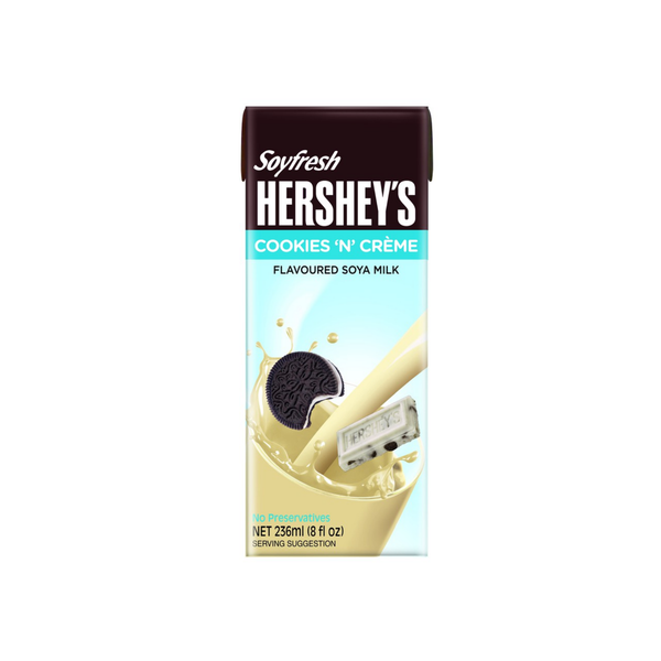 Sữa đậu nành vị cookies and creme Hersheys Soyfresh 236 ml (I0004162)