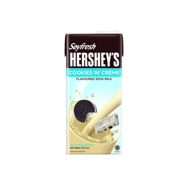 Sữa đậu nành vị cookies and creme Hersheys Soyfresh 946 ml (I0004163)