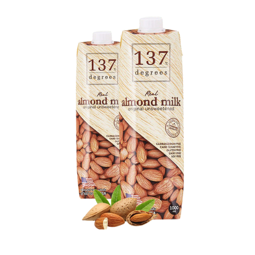 Sữa hạnh nhân nguyên chất không đường 137 Degrees 1 lít (I0004155)