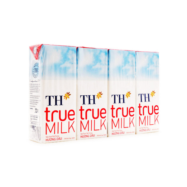 Sữa tươi tiệt trùng vị dâu TH True Milk 4*180 ml (I0011295)