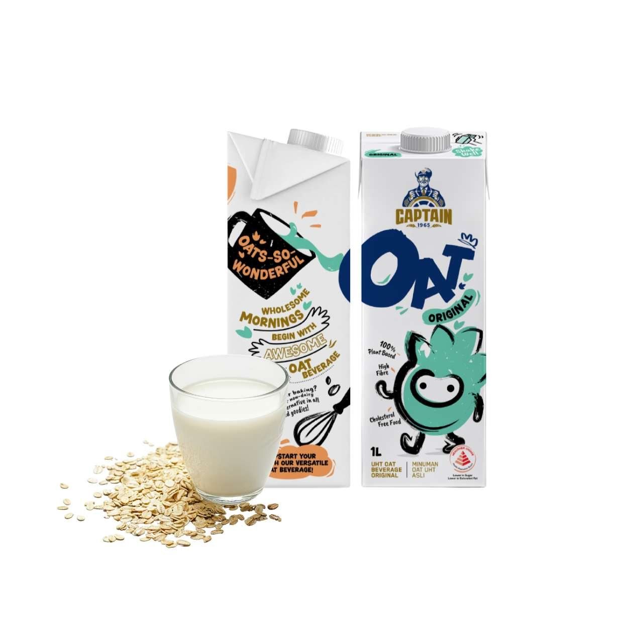 Sữa yến mạch Captain Oats Vị Tự nhiên hộp 1L (I0020671)