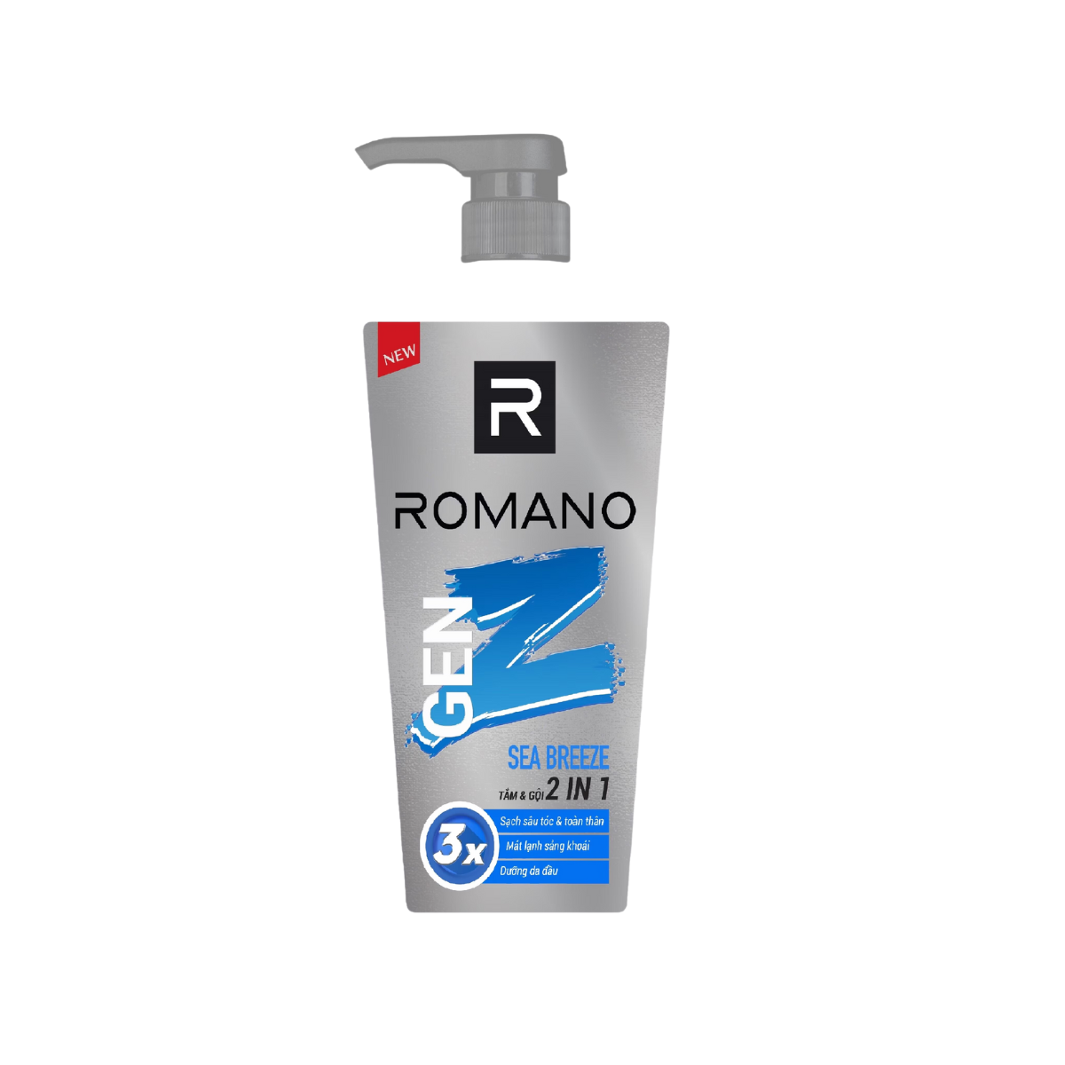 Tắm gội Romano Gen Z Sea Breeze 610 g (I0016009)