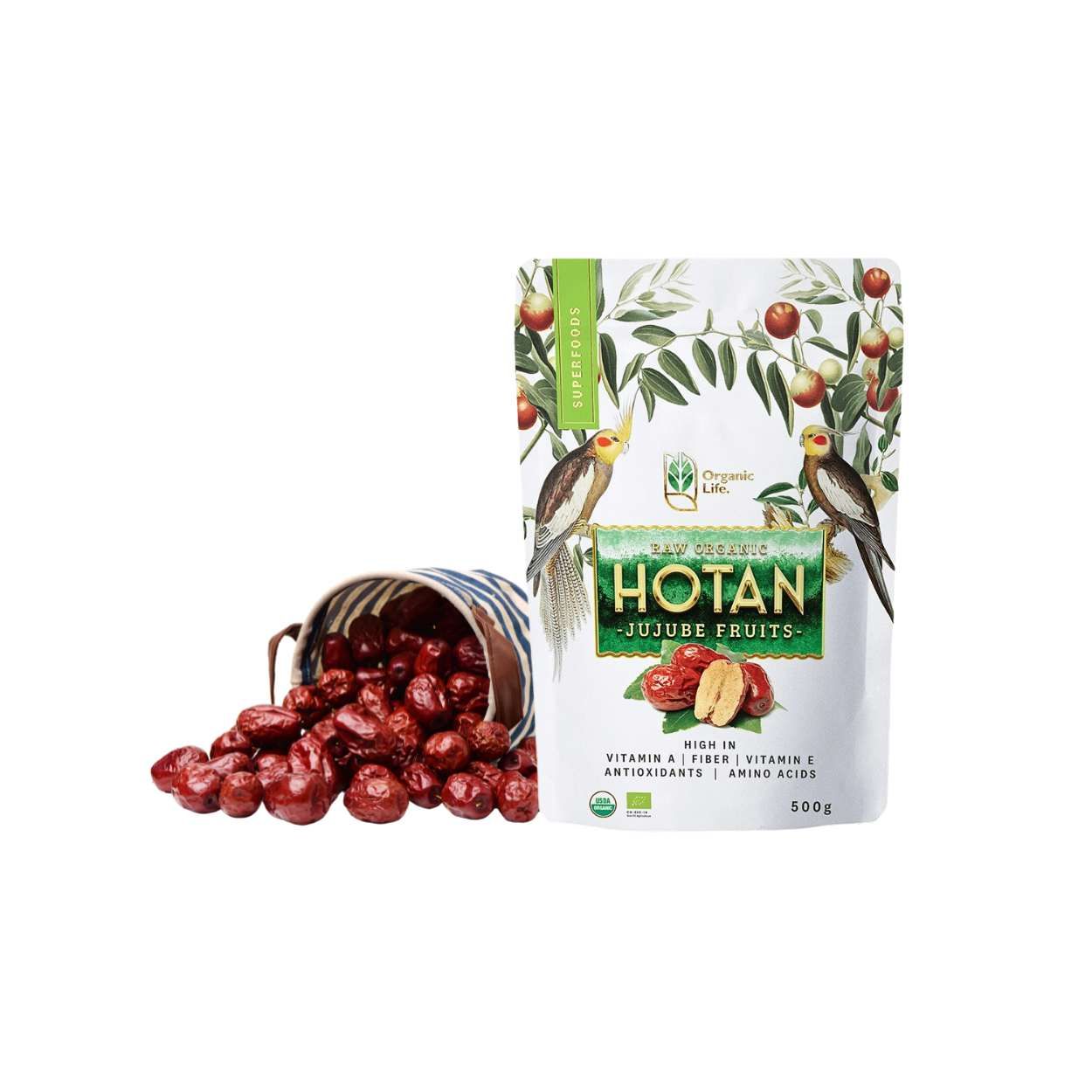 Táo Đỏ Tân Cương hữu cơ Organic Life gói 500g (I0020344)