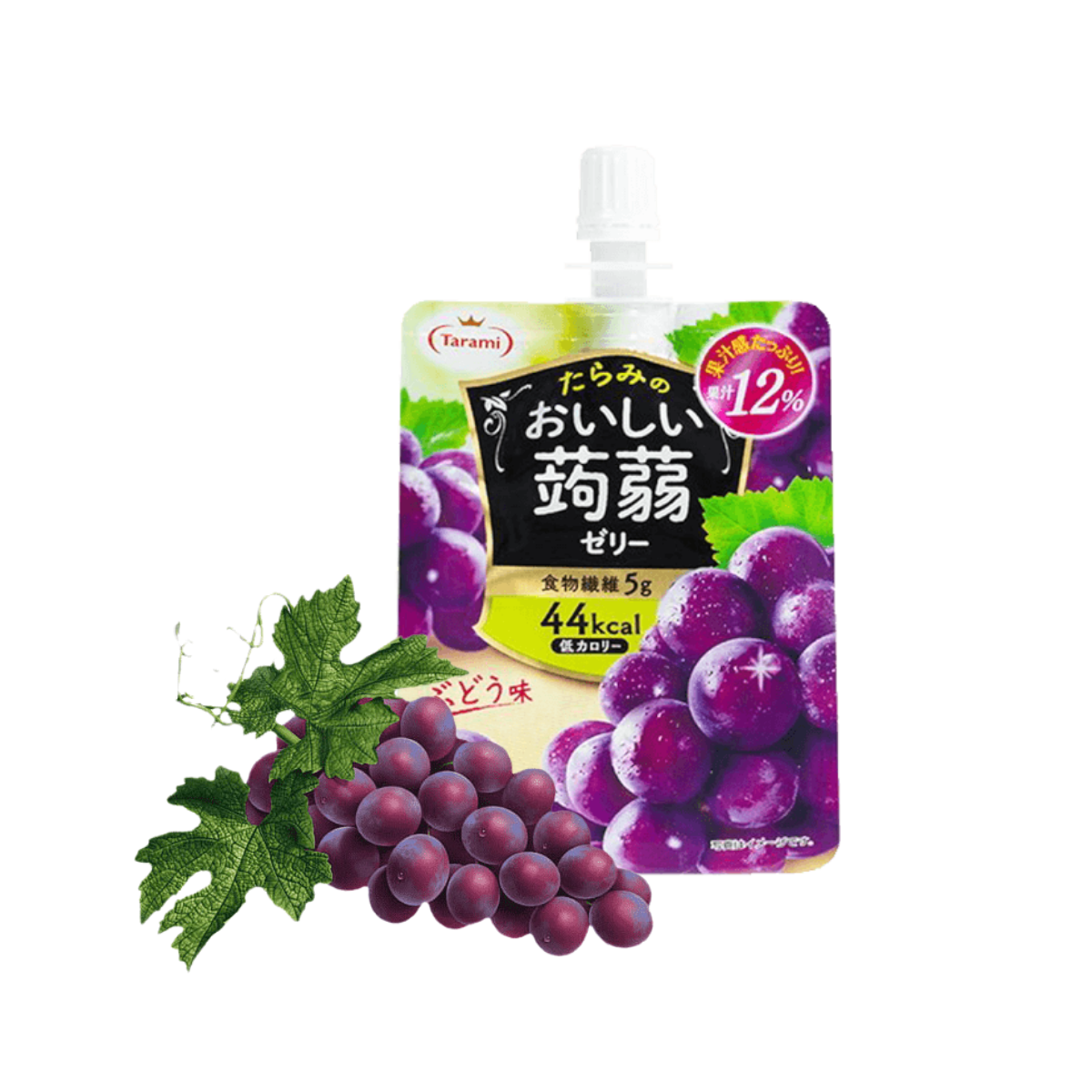 Thạch túi Tarami vị nho đen 150 g