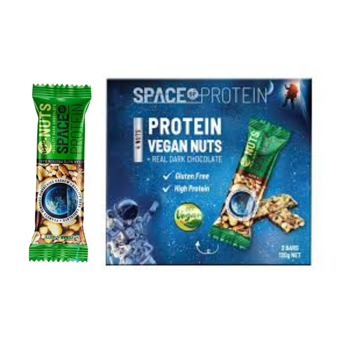 Thanh dinh dưỡng Space Protein thuần chay 4 loại hạt 120 g (I0015822)
