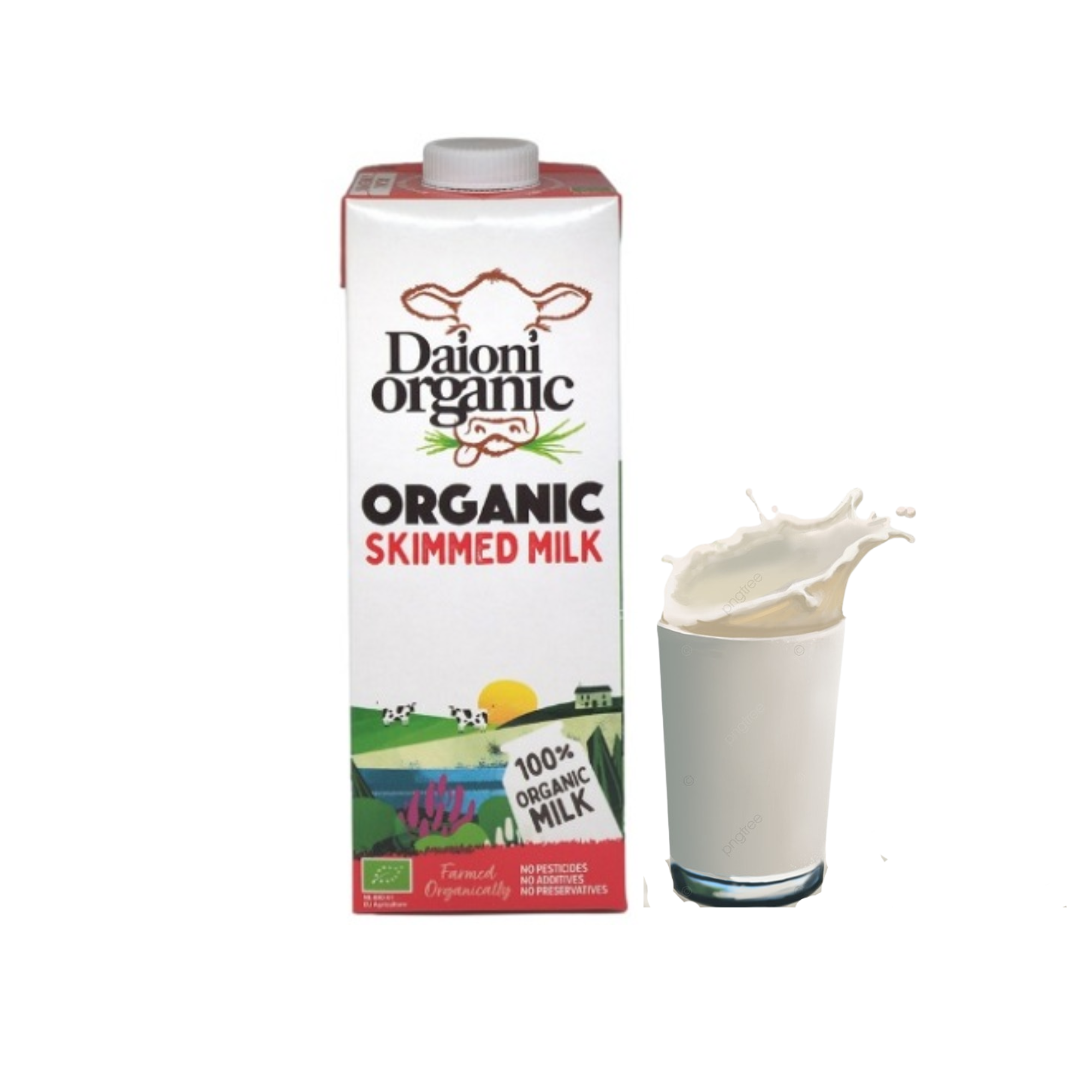Sữa tươi tiệt trùng tách kem hữu cơ Daioni Organic 1 lít