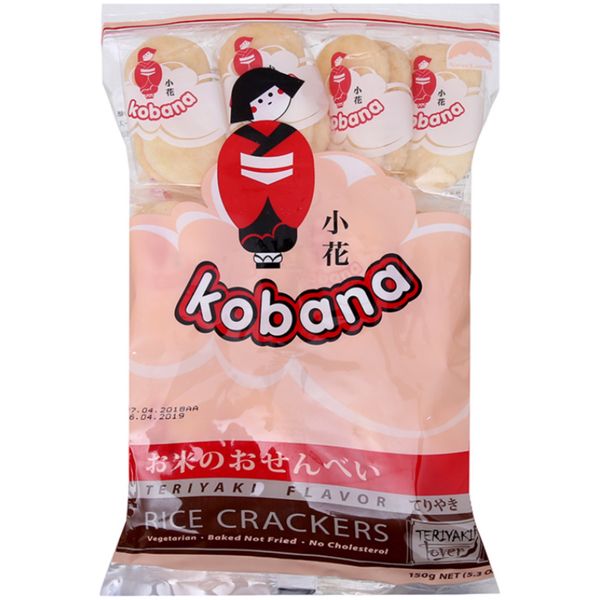 Bánh gạo vị Teriyaki Kobana Nhật Bản (Gói 150GR)