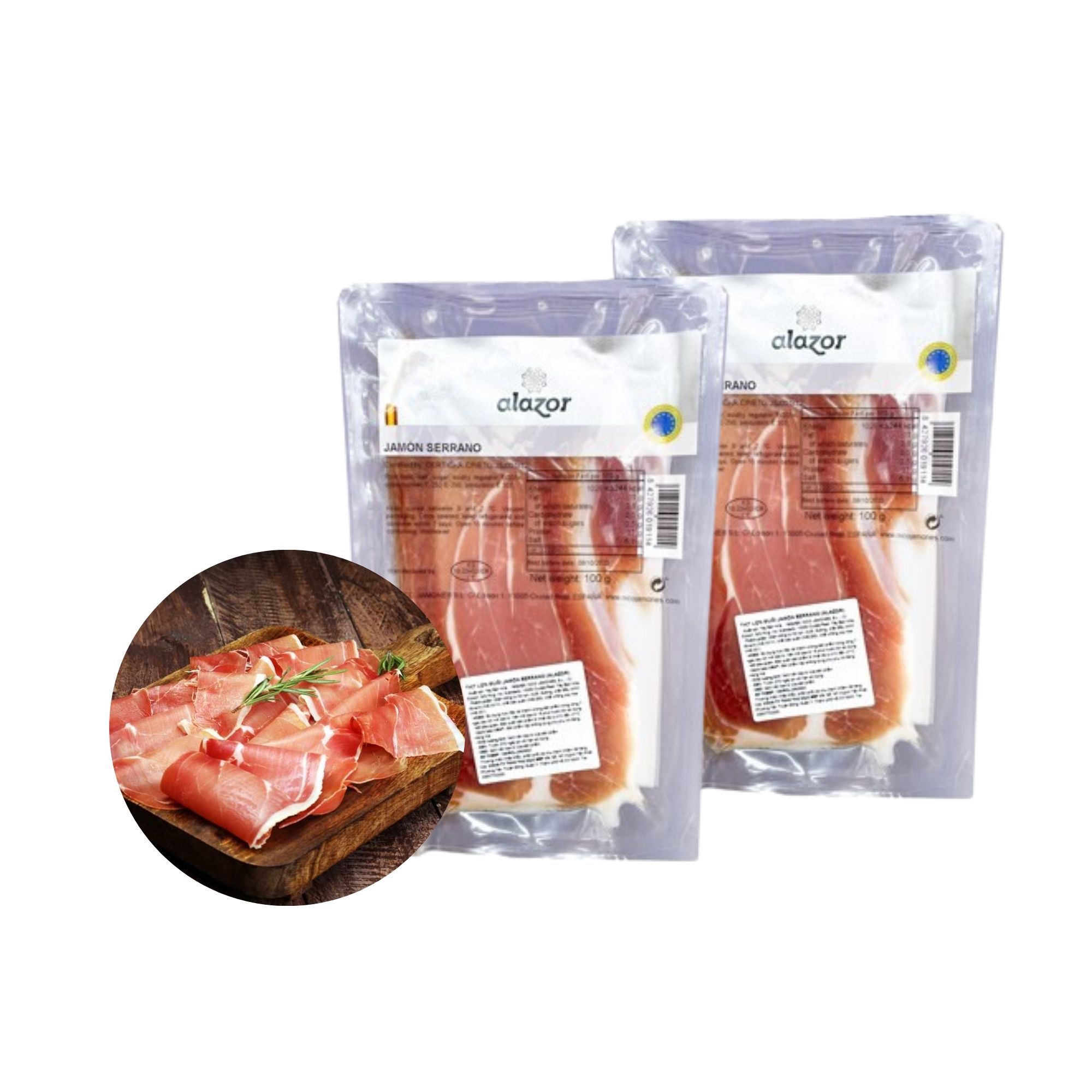 Thịt lợn muối Alazor Jamon serano sliced TMB 100 g (I0013225)