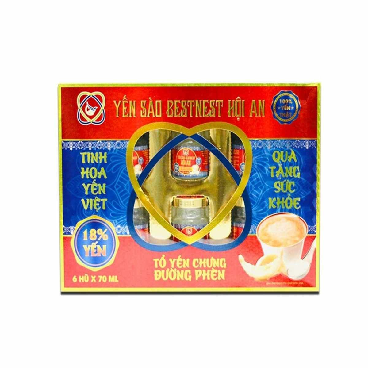 Tổ yến chưng sẵn BESTNEST HỘI AN 18 % Đường Phèn