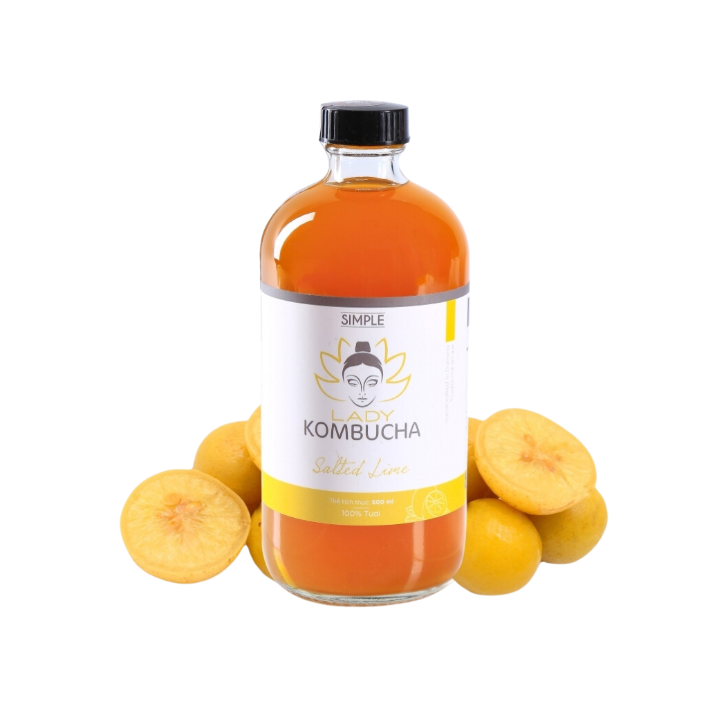 Trà lên men vị chanh muối Lady Kombucha 500 ml