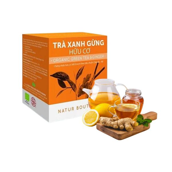 Trà xanh gừng hữu cơ túi lọc Fito 36 g (I0000834)