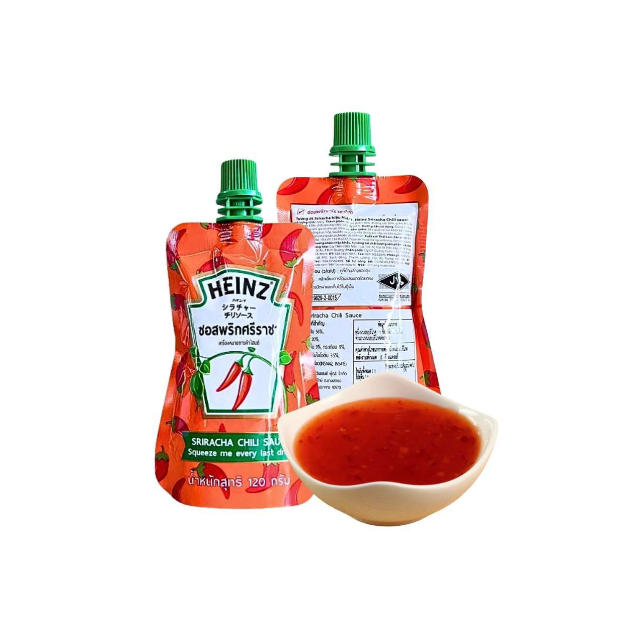 Tương ớt Sriracha hiệu Heinz túi 120g (I0020668)