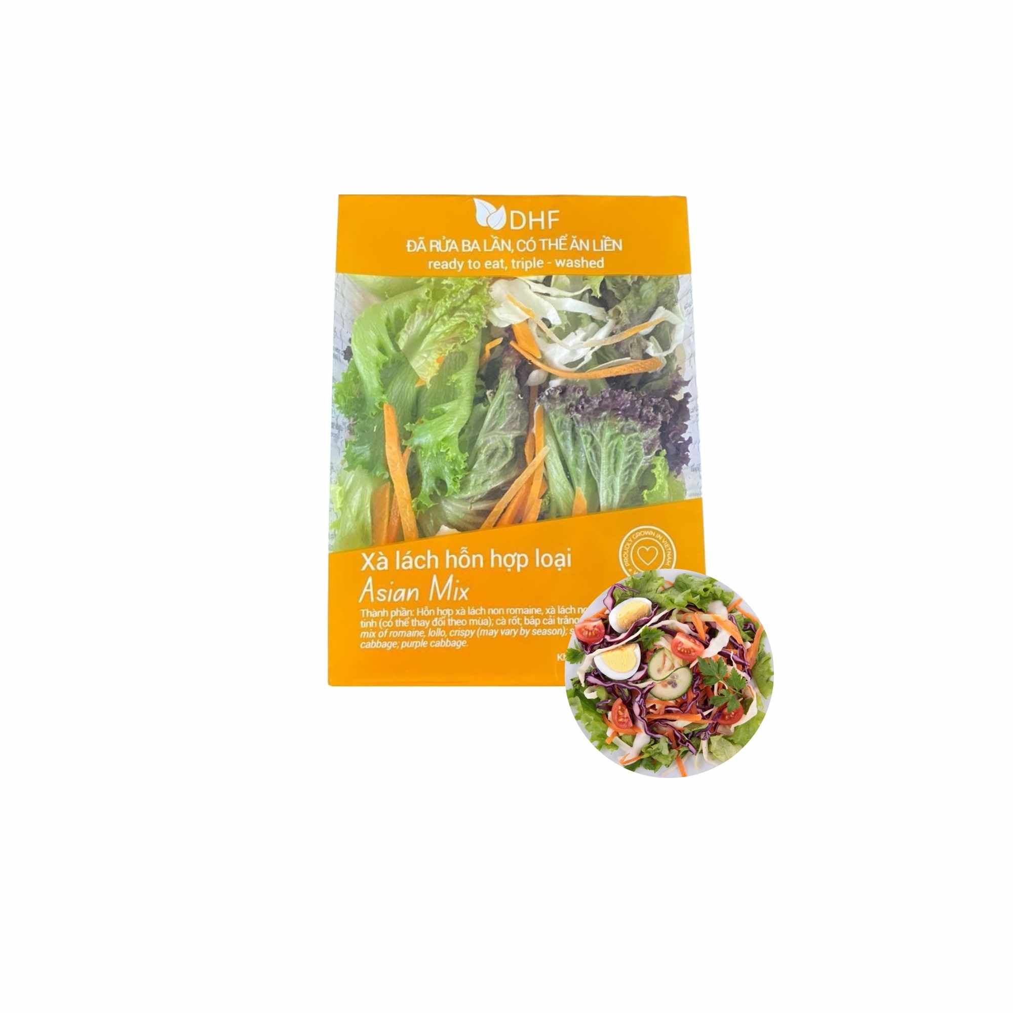 Xà lách hỗn hợp Asain mix DHF 120 g (I0019314)