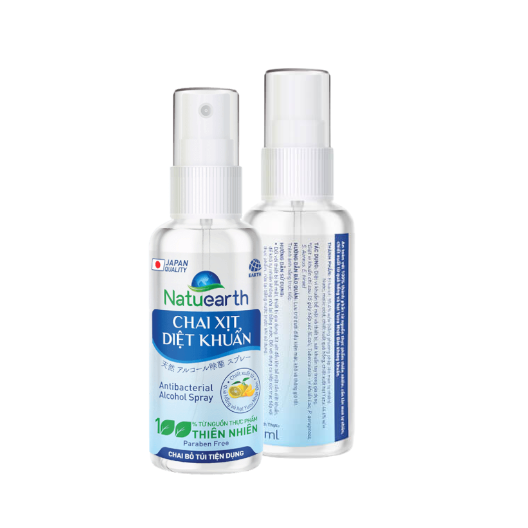Xịt diệt khuẩn Natuearth chai 60 ml