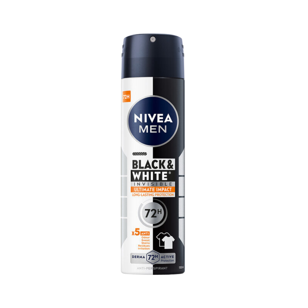 Xịt khử mùi Nivea Men ngăn vệt ố vàng 150 ml