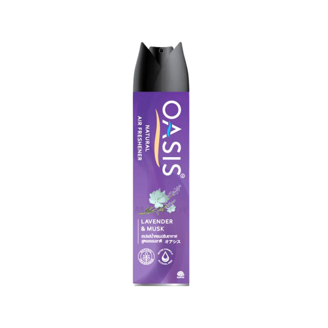 Xịt phòng Oasis Natural Lavender & Musk chai 320 ml