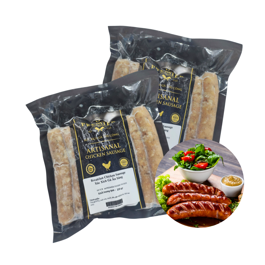 Xúc xích gà Breakfast Premier Boucherie 220 g