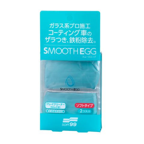 Đất Sét Tẩy Bụi Sơn, Bụi Kim Loại, Bột Sắt Ô Tô  Smooth Egg Clay Bar W-513 Soft99