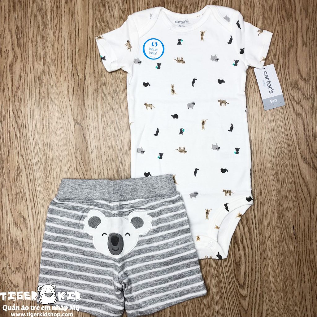 Set 2 món bodysuit kèm quần short