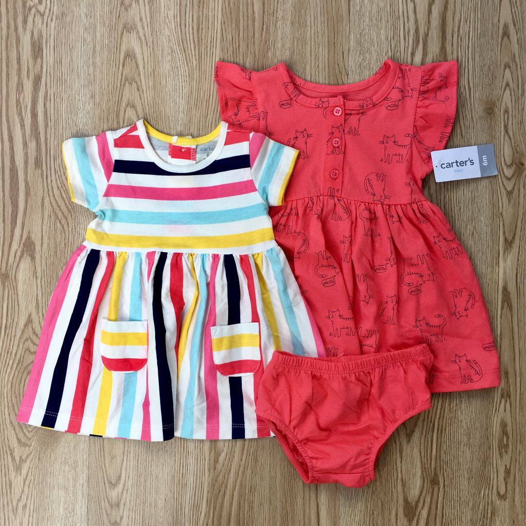 Set 2 đầm bé gái