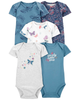 Set 5 bodysuit tay ngắn lovely little one 1Q124910 Carter's