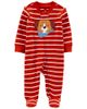 Sleepsuit cotton đỏ chó con khoá kéo 2 đầu 1M714110 Carter's