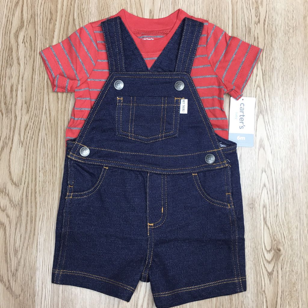 Set 2 món áo thun kèm yếm