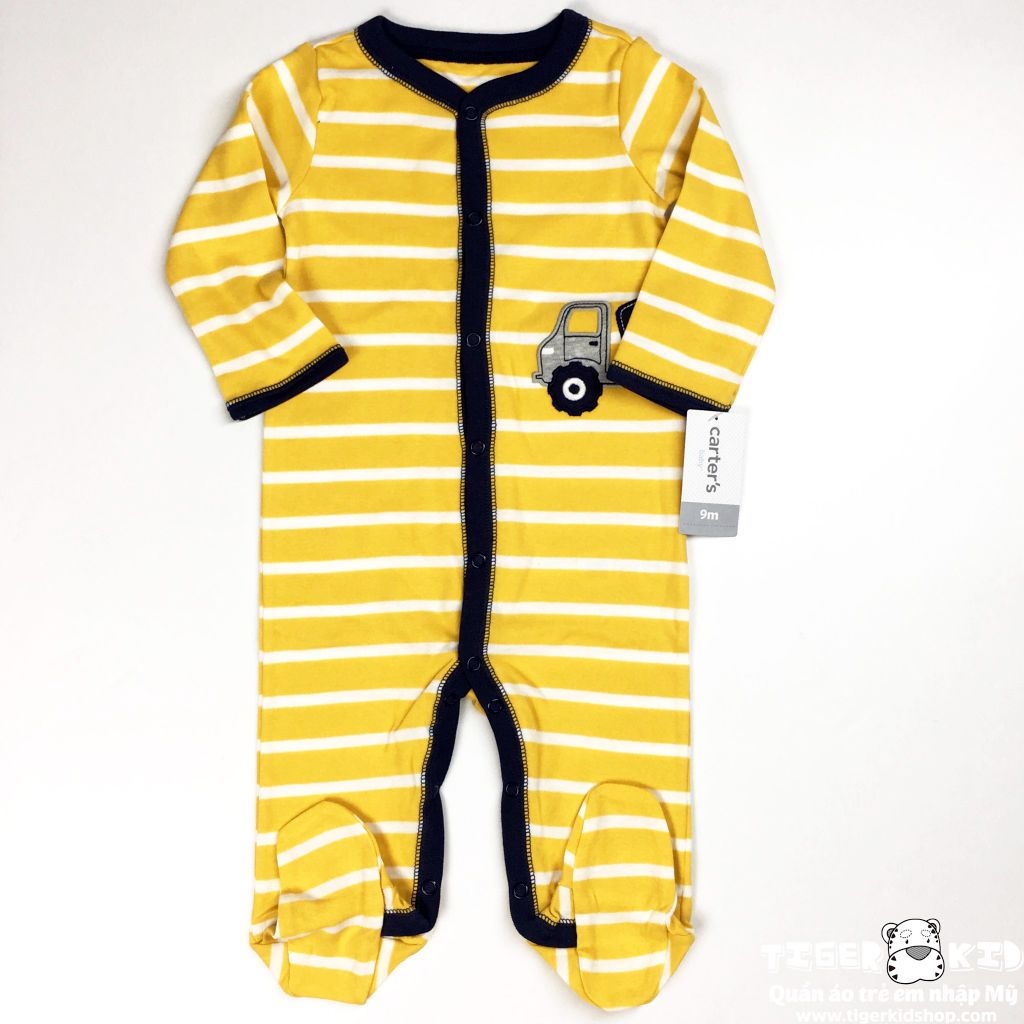 Sleepsuit cotton cài nút