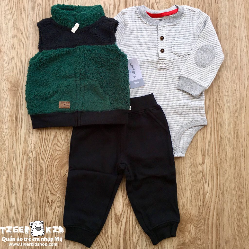 Set 3 món áo khoác kèm quần