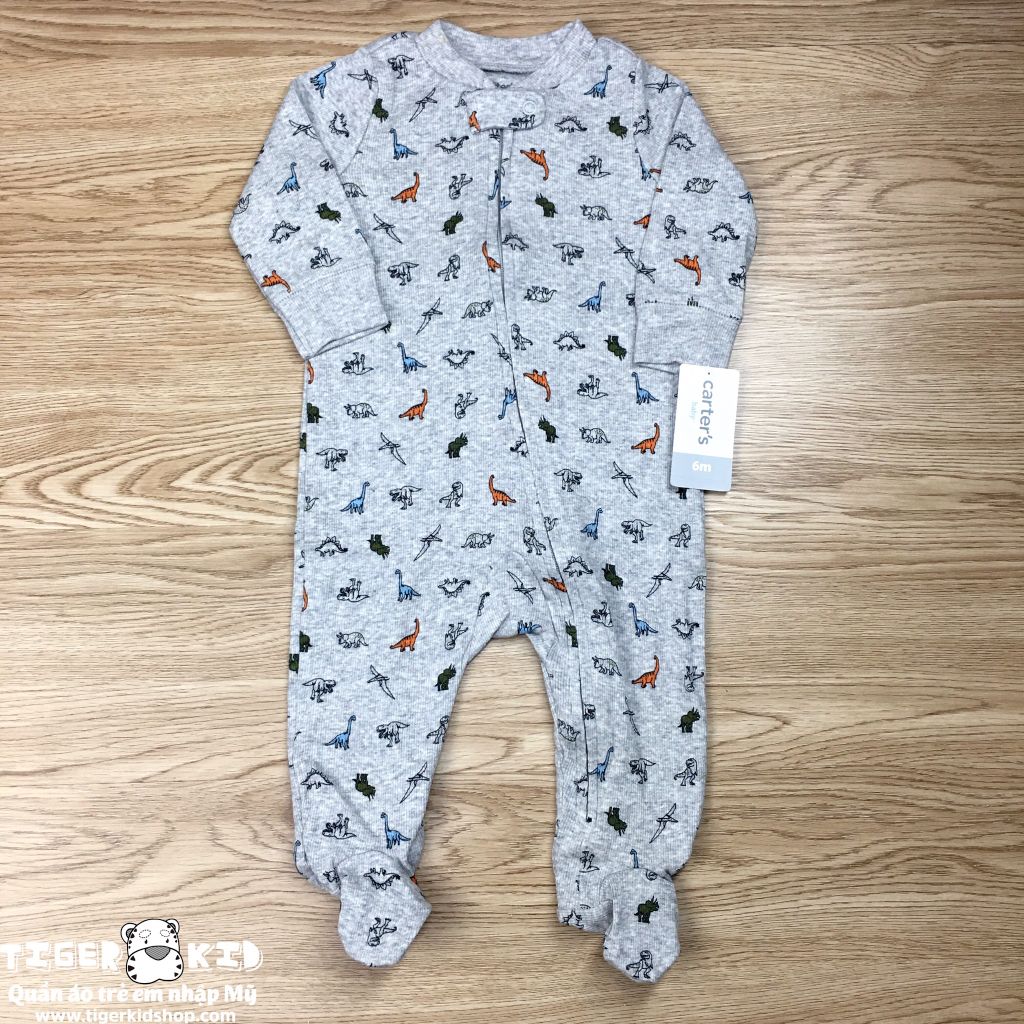 Sleepsuit cotton khoá kéo