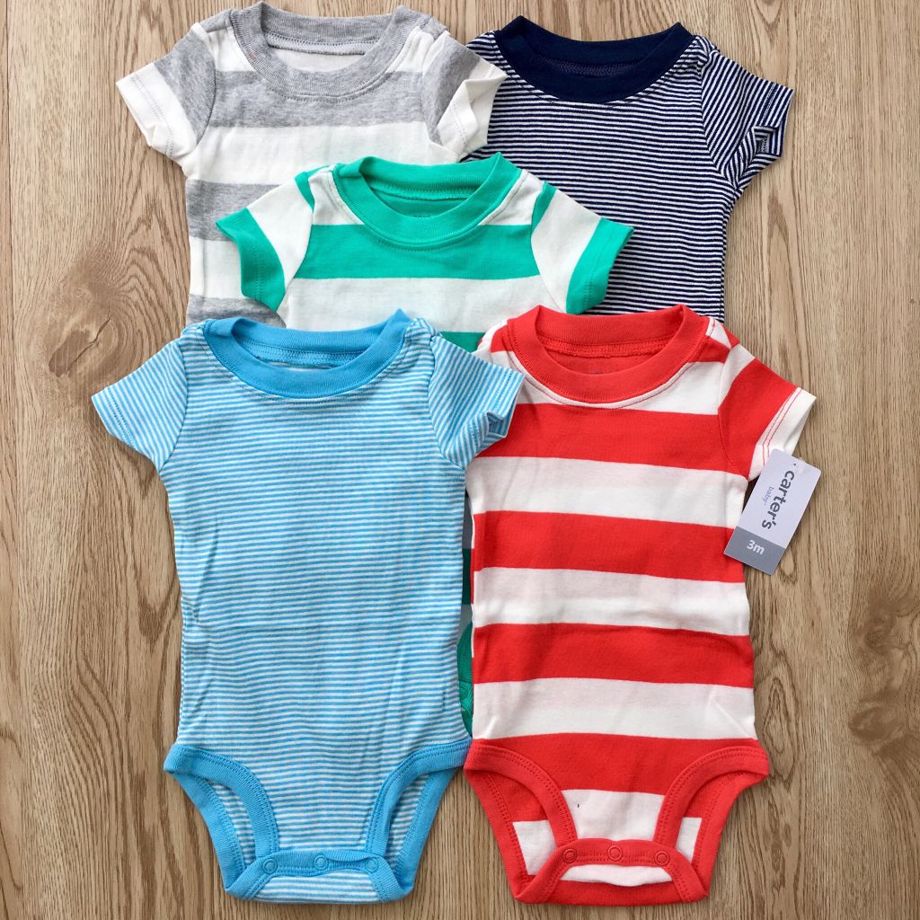 Set 5 bodysuit tay ngắn