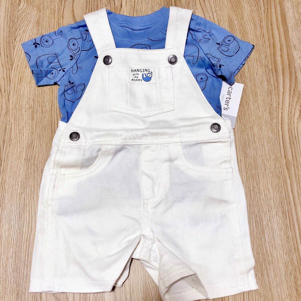 Set 2 món áo thun kèm yếm