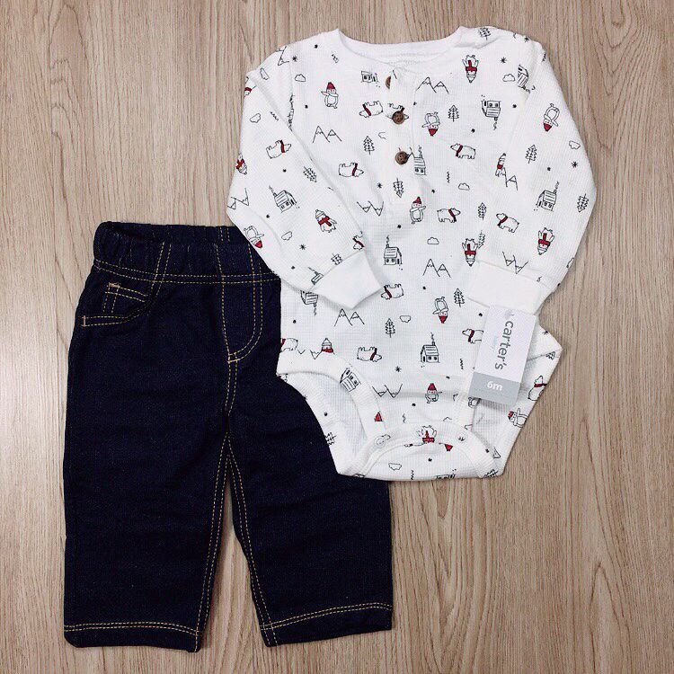 Set 2 món bodysuit kèm quần