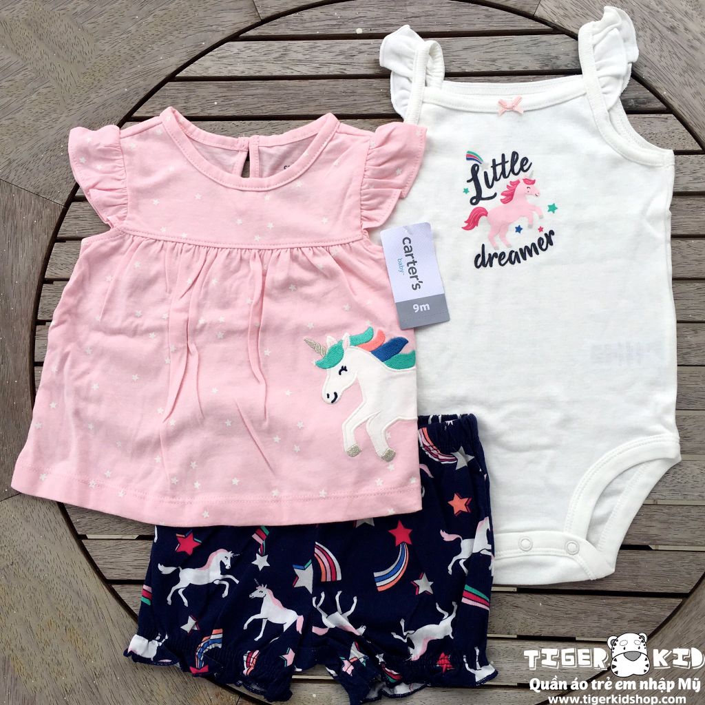 Set 3 món bodysuit kèm quần short