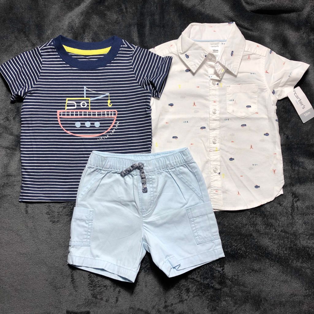 Set 3 món áo kèm quần short