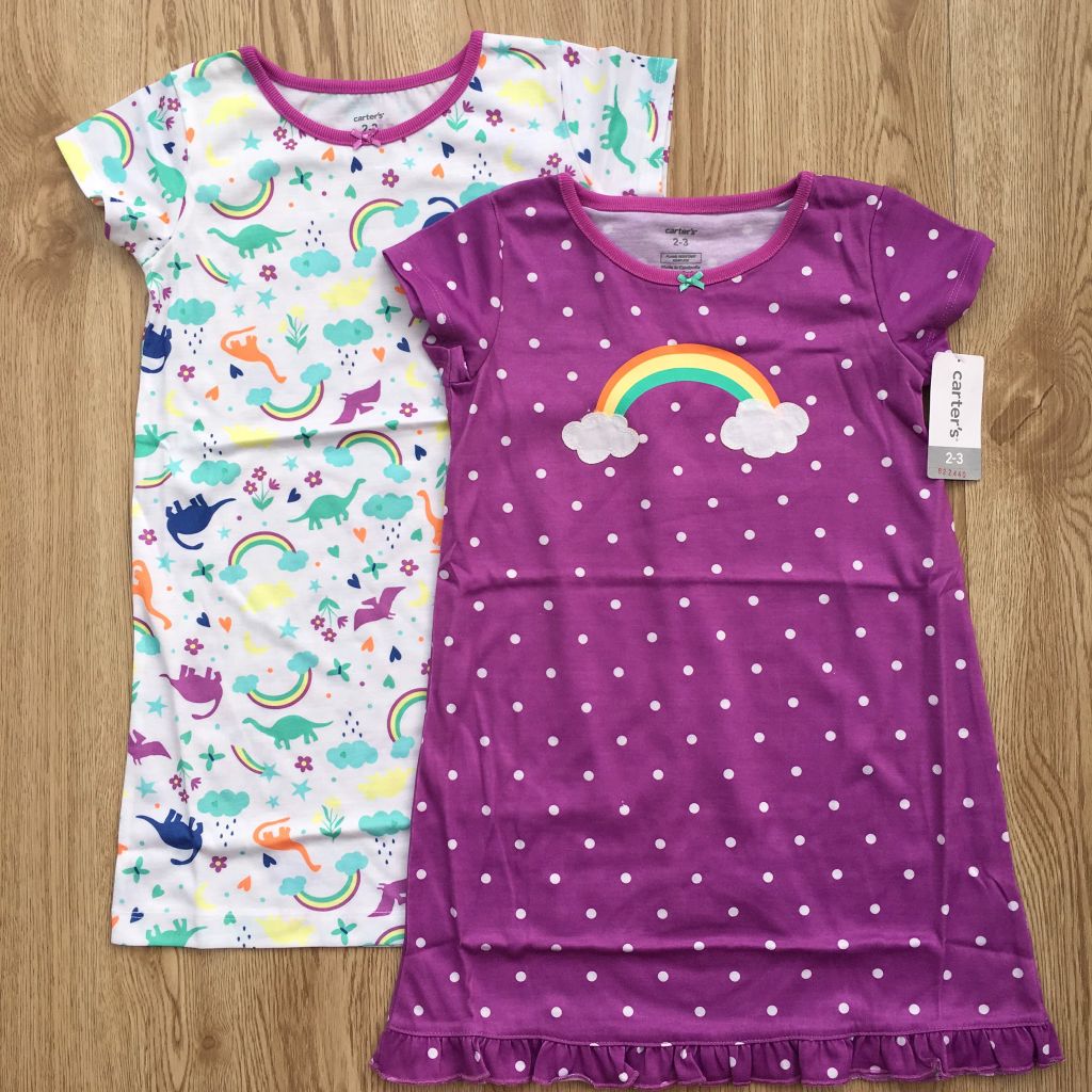 Set 2 đầm ngủ bé gái