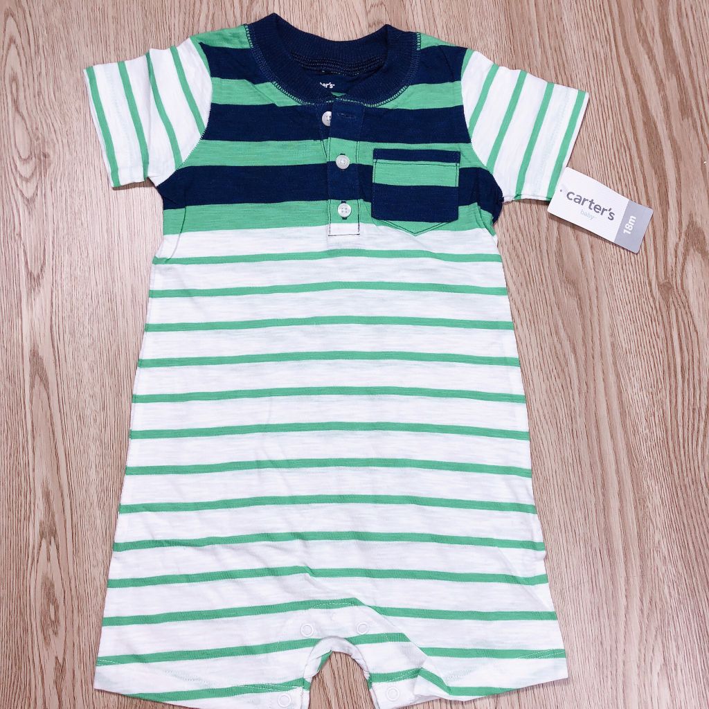 Romper áo liền quần cổ polo