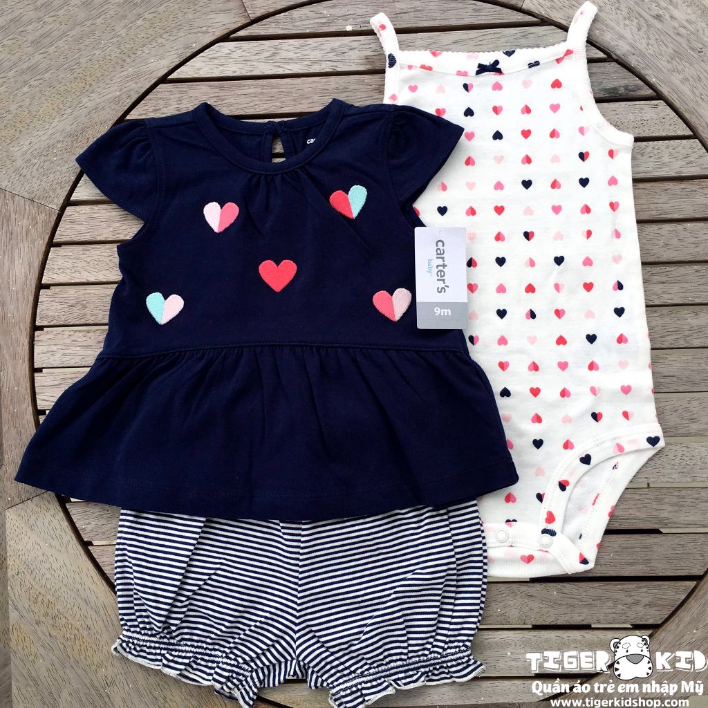 Set 3 món bodysuit kèm quần short