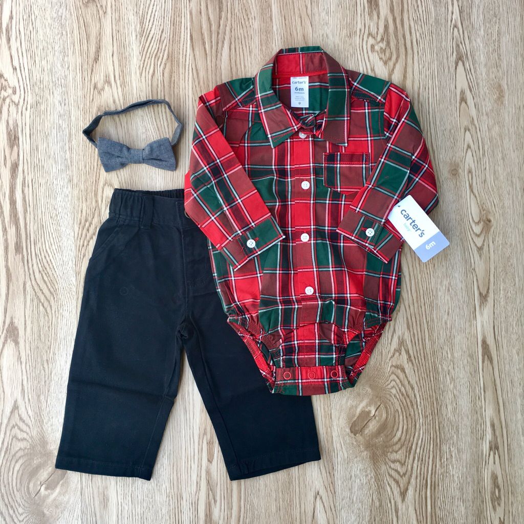 Set bodysuit sơ mi kèm quần
