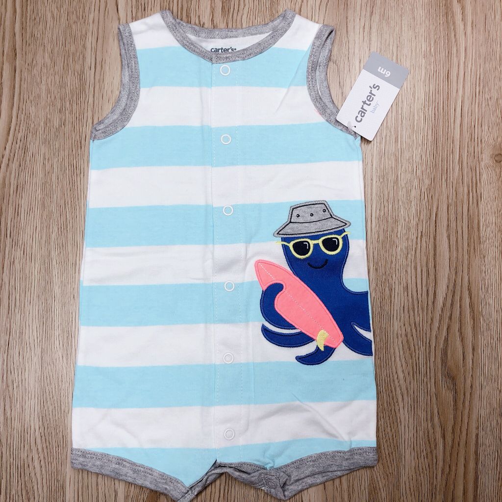Romper áo liền quần cotton